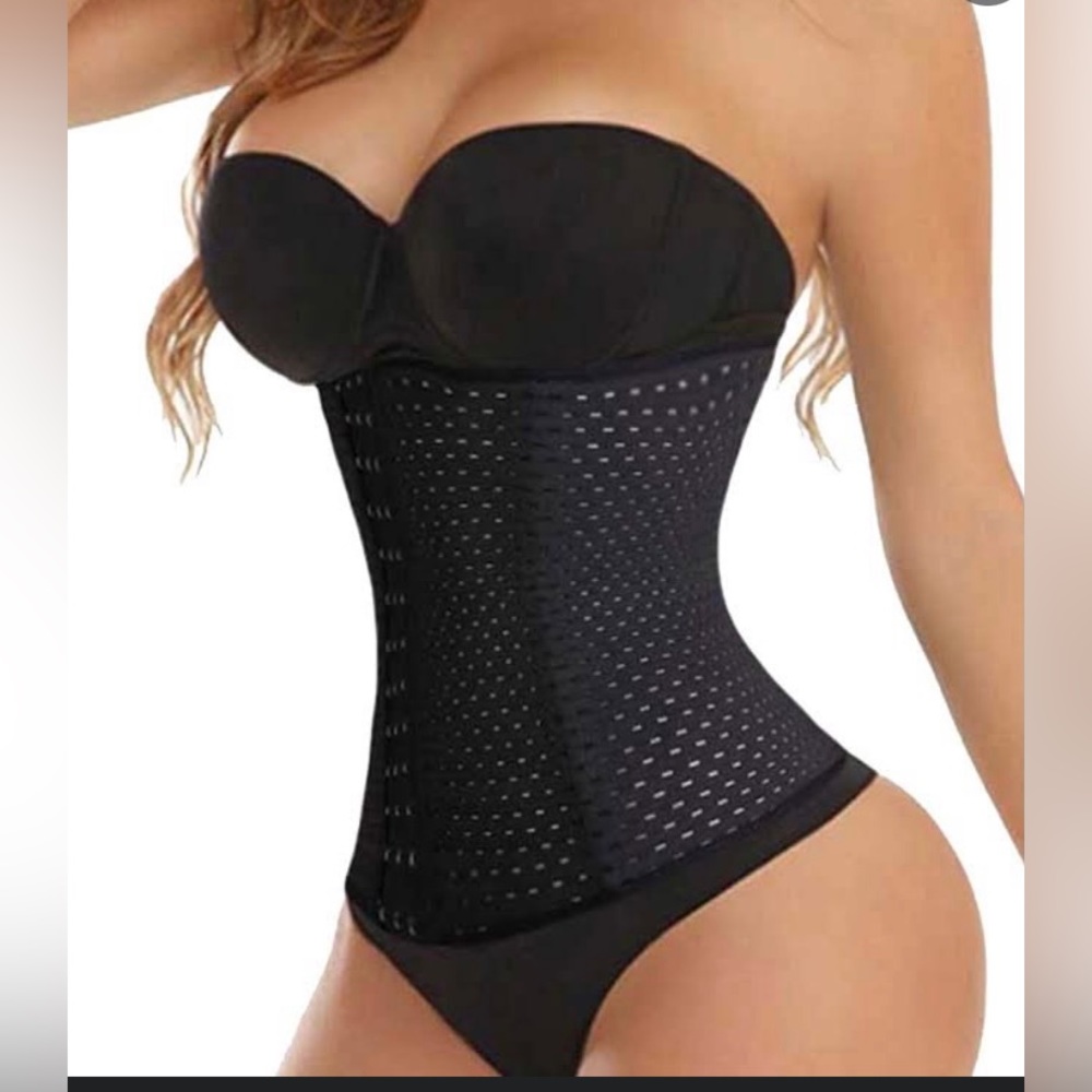 Black Breathable Shapewear Waist Trainer Corset